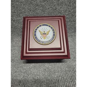 Allied Frame U.S. Navy Medallion Executive Desktop‎ Box *100% MADE IN THE USA*